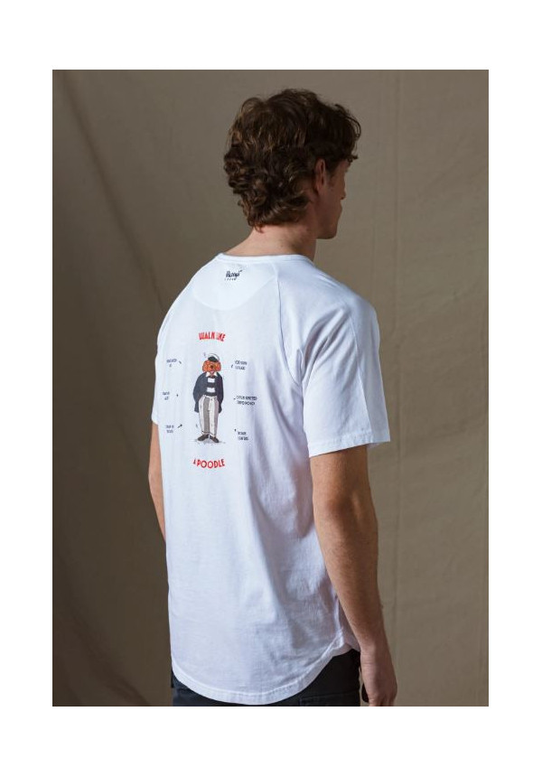 CAMISETA POODLE BLANCA