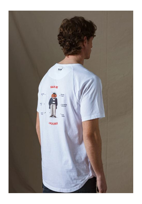 CAMISETA POODLE BLANCA