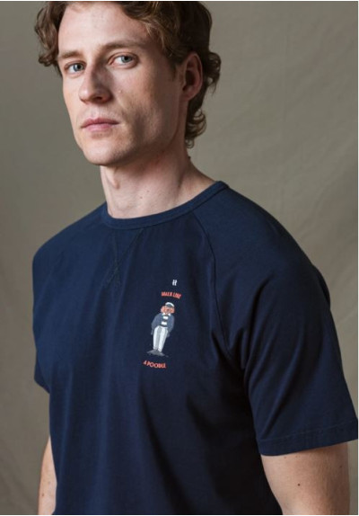 CAMISETA POODLE MARINO