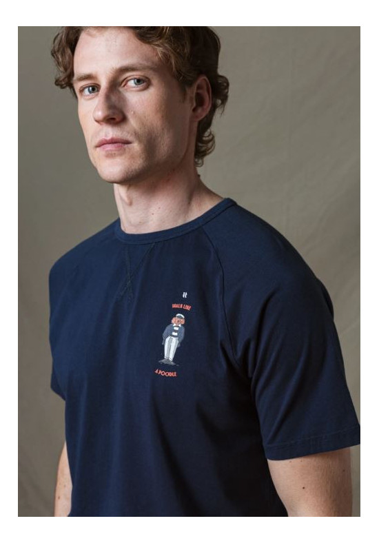 CAMISETA POODLE MARINO