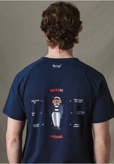 CAMISETA POODLE MARINO