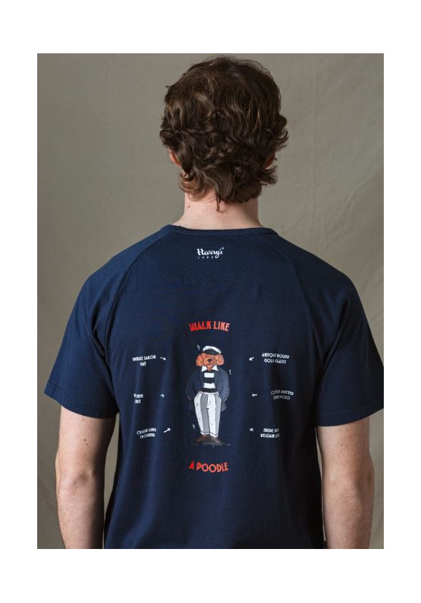 CAMISETA POODLE MARINO