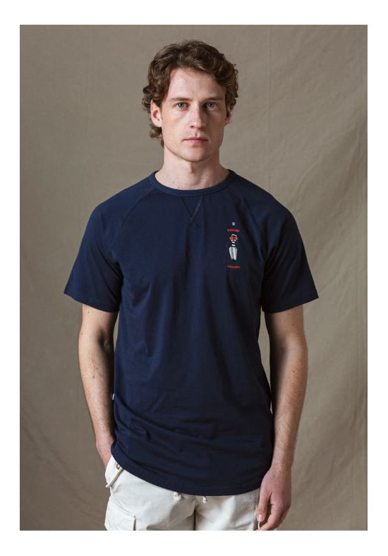 CAMISETA POODLE MARINO