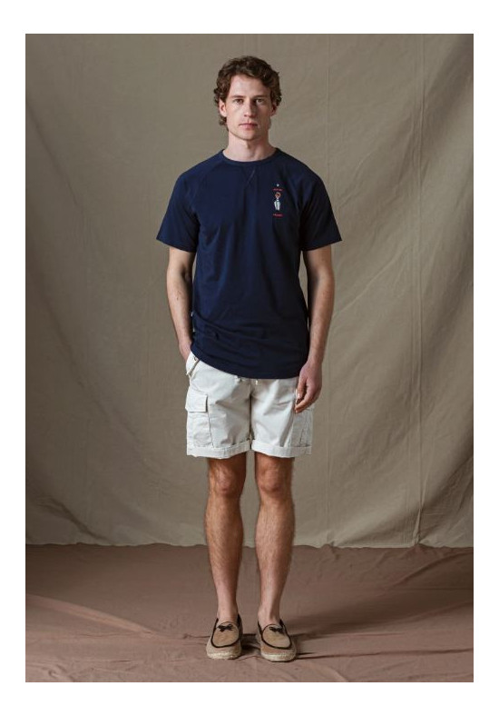 CAMISETA POODLE MARINO