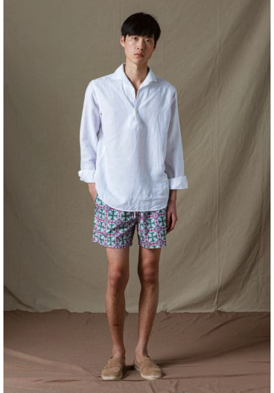 BAÑADOR GEOMETRICO BURDEOS