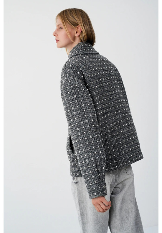 CHAQUETA SHINY TWEED