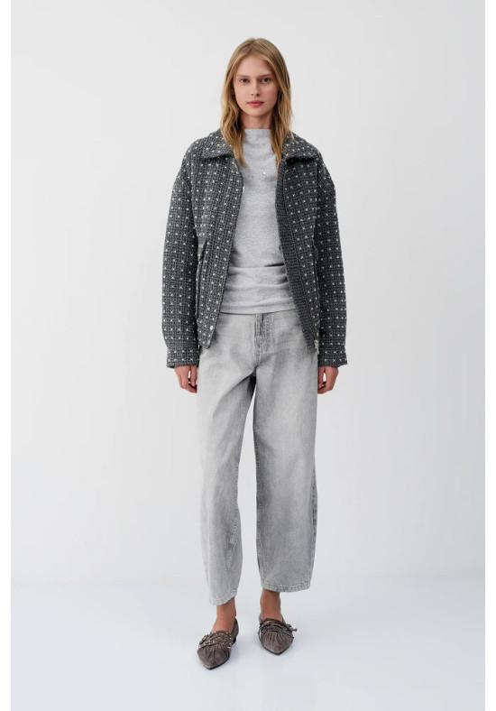 CHAQUETA SHINY TWEED