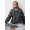 CHAQUETA SHINY TWEED