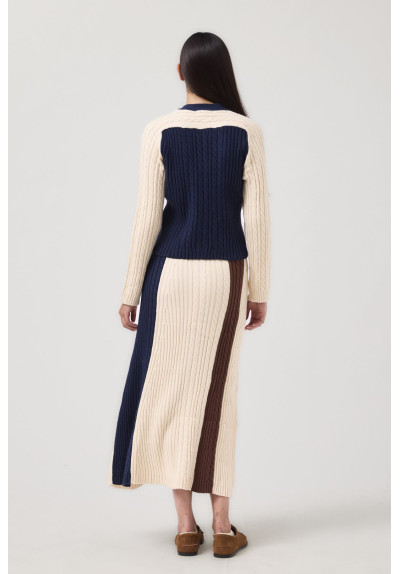 CARDIGAN TRICOLOR