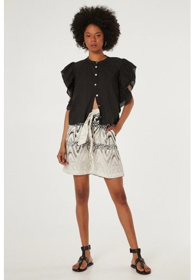 BERMUDAS DE TALLE ALTO CON DEGRADADO